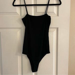 REFORMATION BLACK BODYSUIT